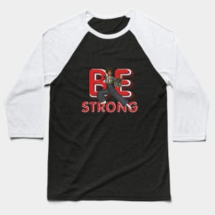 Karate Girl Strong Baseball T-Shirt